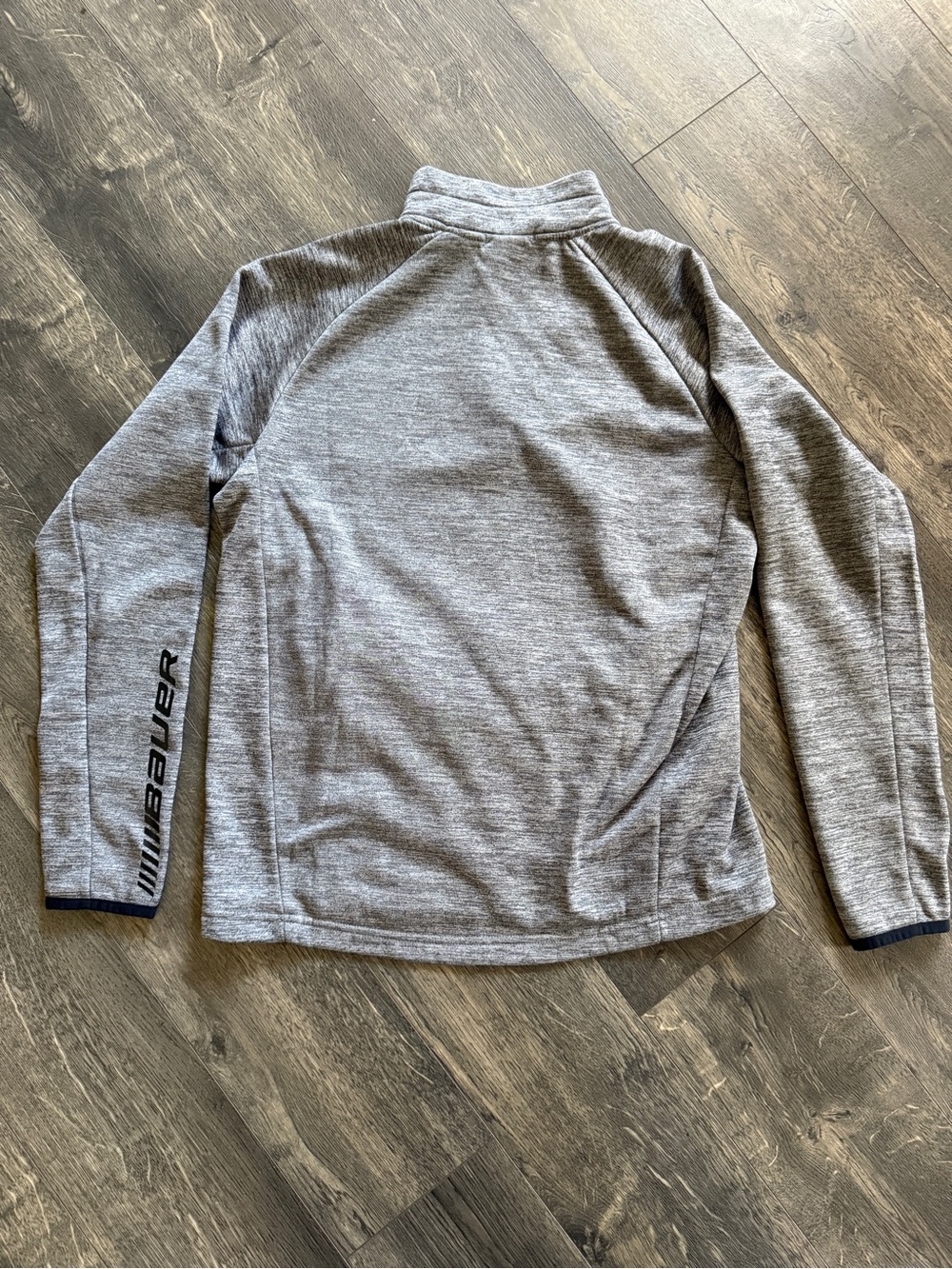 Bauer boys Heather Gray Half-Zip Athletic Pullover - Picture 4 of 4